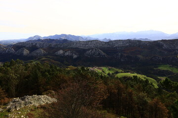 Naklejka premium Mirador del Fito located in the province of Asturias, in northern Spain.