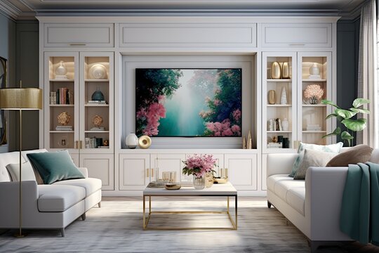 Modern Decor Harmonized: Augmented Reality Entertainment Centers for Chic Living Rooms