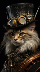 Steampunk cat