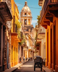 Street view of Cartagena, Colombia