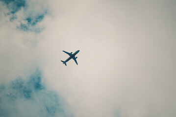 airplane in the sky