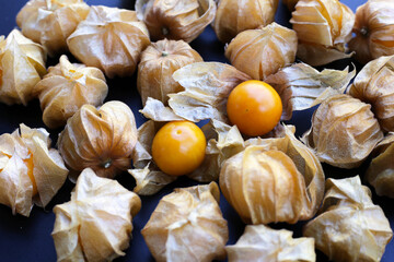 Fresh cape gooseberry. Delicious tropical fruit