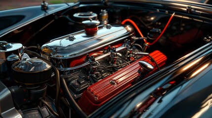 Fototapeta premium Car engine