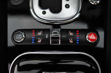 Luxury car options of heated and cooled seats and start button