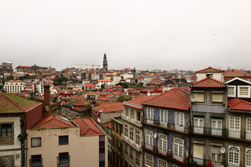Fototapeta na wymiar Porto is the second largest city in Portugal after Lisbon. It is the capital of the Porto District and one of the Iberian Peninsula's major urban area