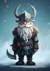 Viking face - vector art minimalist representation, Valhalla