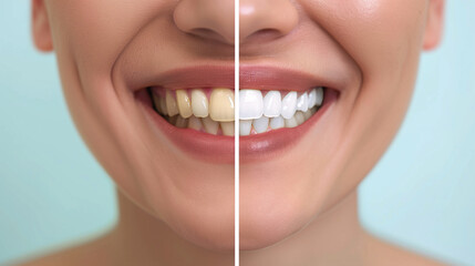 Smile Enhancement Before and After Teeth Whitening Transformation