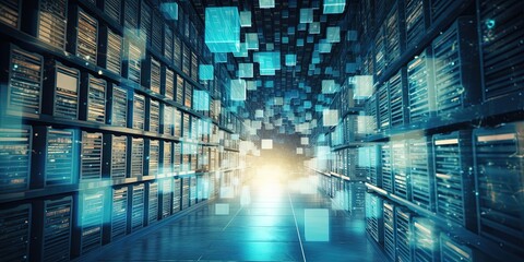 Strategic archive and processing of data. data processing and archiving concept