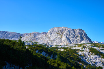 Taubenkogel Mountain in the Austrian Alps. Upper Austria.