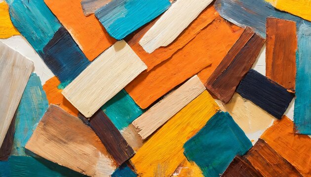 absstract painting made with colorful blocks of color popular graphics for backgrounds and social media wallpaper texture