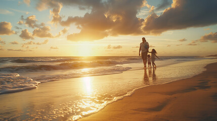 Sunset Beach Family Walk