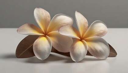 frangipani isolated on white background
