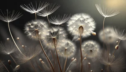 Fotobehang blowing dandelion © Raymond