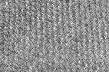 Coarse weave jacquard fabric texture background, gray cloth texture. Textile background, furniture textile material, wallpaper, backdrop. Textile structure close up.