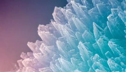 Fotobehang a structure of ice crystals with a color gradient that can be used as a background © Raymond
