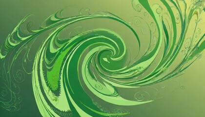 Fototapeta na wymiar swirly green gradient background