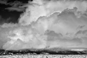 Thunderstorm building over the Tetons; Jackson Hole; Wyoming
