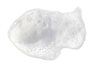 Soap foam with lots of bubbles on transparent background (png image)