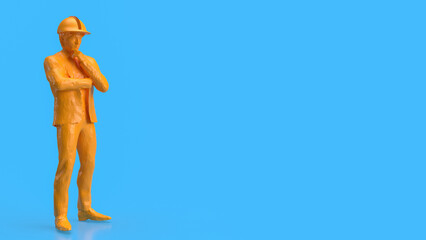 The Engineer for labour day or industry concept 3d rendering.