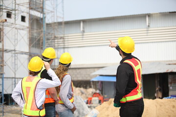  construction worker or factory worker at site.