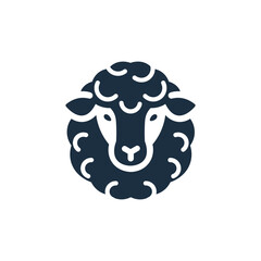 Sheep icon, animal head. lamb symbol. Vector illustration