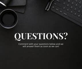 Black and White Business Question Facebook shops cover