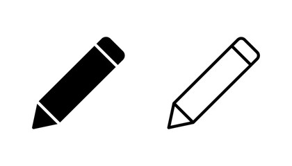 Pencil icon set. pen symbol. edit icon vector