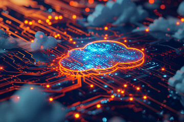Illuminated Cloud Computing on Circuit Board