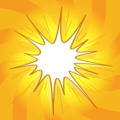 Yellow retro abstract comics background