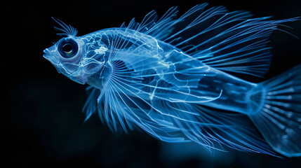 luminous fish transparent animal deep sea creature