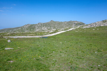 Summer Landscape of Rila Mountain near Kalin peaks, Bulgaria