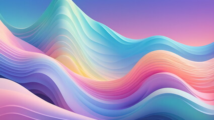 Colorful Wave Art, Vibrant Liquid Splash on Pink Background for Abstract Beauty