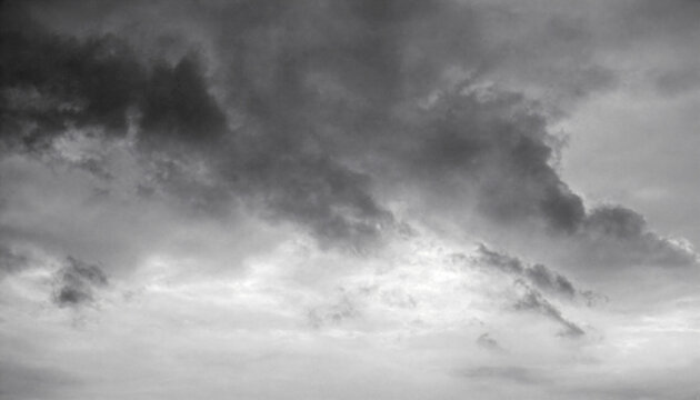 Gray sky with dark clouds. Background.