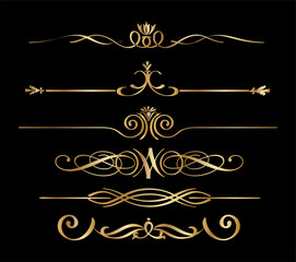 Ornamental Golden border divider collection