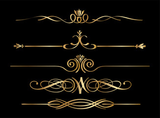 Ornamental Golden border divider collection