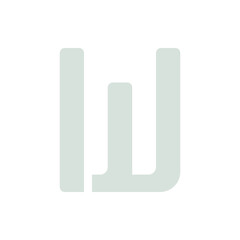 Monogram W design vector logo. Monogram initial letter mark W logo design. Monogram design vector logo. Monogram initial letter mark W logo design. Simple W monogram. Monogram W design logo