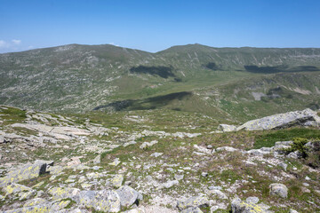 Summer Landscape of Rila Mountain near Kalin peaks, Bulgaria