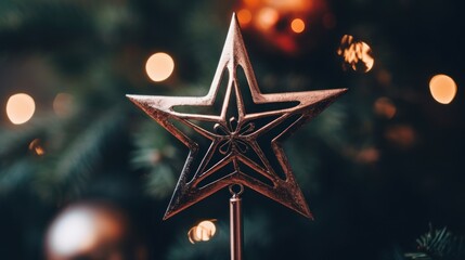 a star shaped christmas tree topper