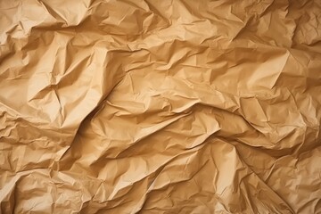a crumpled brown paper