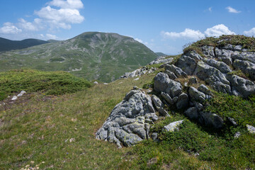 Summer Landscape of Rila Mountain near Kalin peaks, Bulgaria