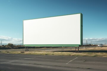 a large billboard on a road