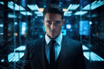 Fototapeta premium a man in a suit