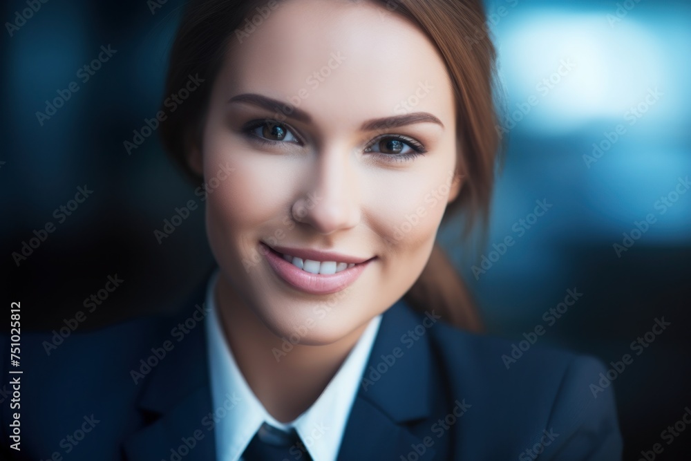 Sticker a woman smiling at camera