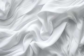 Obraz premium a white fabric with folds