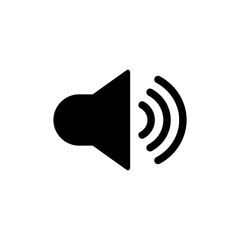 Speaker icon vector isolated on white background. Volume icon. Loudspeaker icon vector. Audio. Sound