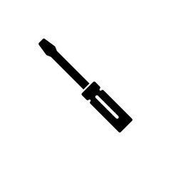 Screwdriver icon vector isolated on white background. Screwdriver vector icon