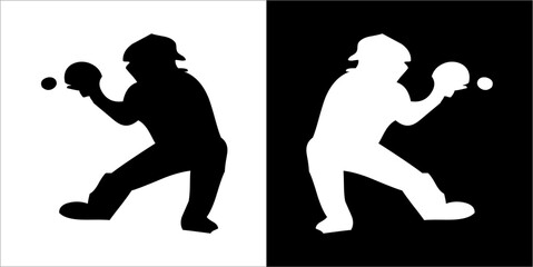 Illustration vector graphics of baseball icon