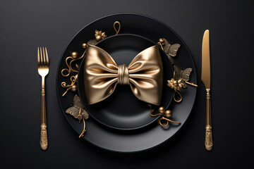 gold and silver cutlery