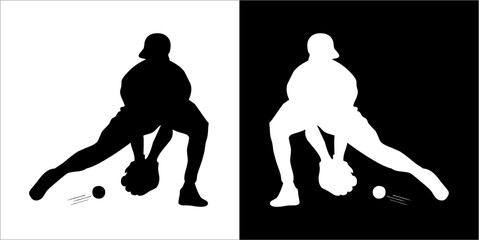 Illustration vector graphics of baseball icon