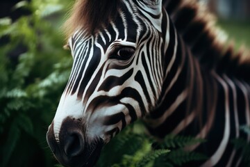 a zebra looking at the camera